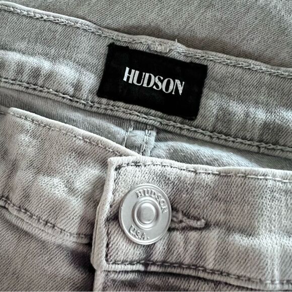 Hudson Krista Super Skinny Gray Ankle Jeans - Picture 6 of 12